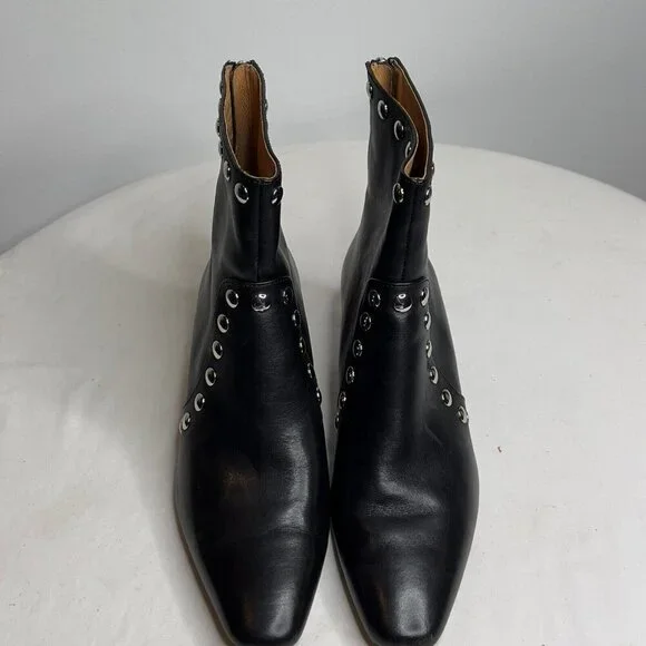 Madewell $218 The DImes Kitten Heel Boot Black Size 5.5 NR864 #102
